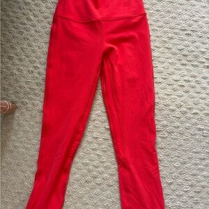 Lululemon Red Cropped Leggings